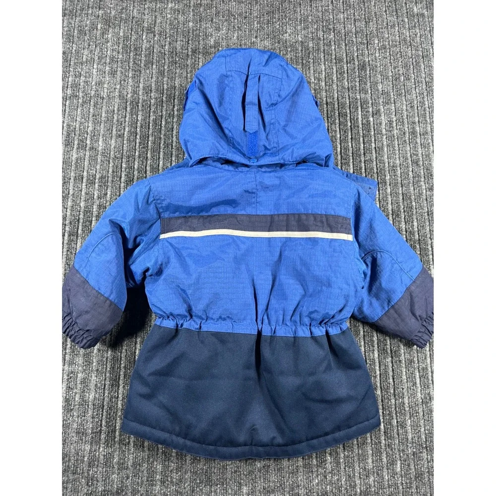 COLUMBIA Tectonite Winter Parka Kids 3T Blue Heavy Coat Hooded Insulated Snow